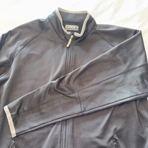Ashworth Weather Systems Jacket Mens XL BLACK Full Zip Golf